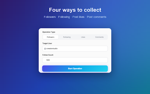 Follower Export – Following, Likes & Comments to CSV, Excel :: Export followers, following, likes & comments to CSV, Excel or JSON in one click. Fast, private, no password needed.