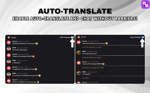 Discord web translator :: An automatic translation tool for Discord messages in over 100 languages (unofficial)