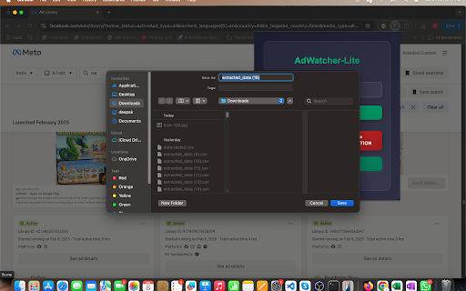 Ad Watcher :: Detects and logs POST requests to Facebook's GraphQL API that contain ad data.