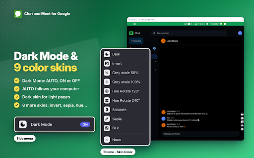 Chat and Meet for Google :: Google Chat and Google Meet for Google Chrome. Notifications, messages, emojis, calls, video-calls. Google Hangouts. Gmail Chat