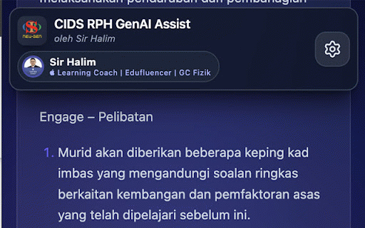 CIDS RPH Gen :: Ekstrak maklumat dari asiemodel.net dan jana RPH secara automatik menggunakan Gemini.