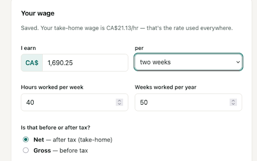 Second Thought :: See prices as hours of your life. Your income never leaves your device — no accounts, no tracking, no network calls.
