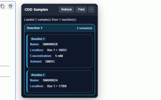 CDD Stoichiometric Table Tools :: CDD helper tools for stoichiometry tables