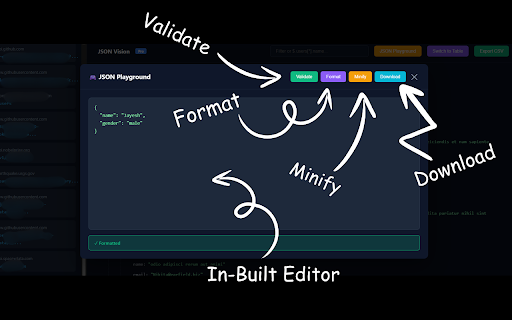 JSON Pretty Pro - JWT decoding,Time Machine,API diff tool,Tree View :: Prettify JSON color-coded tree views,validate,minify, JSONPath queries, JWT decoding, HATEOAS, Time Machine, API diff tool