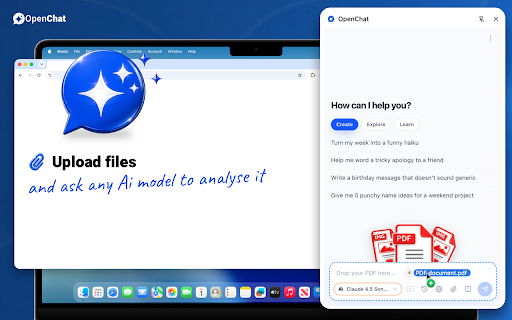 OpenChat :: Every AI model in your browser side panel. Chat with Claude, GPT, Gemini and more, anywhere.