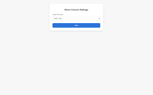 Hover Convert :: Convert units, currencies, and temperatures on any page. Highlight text to see instant results.