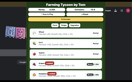 Farming Tycoon By Tom :: Farming Tycoon Clicker is a cozy, fast-paced idle/clicker where every harvest gets you closer to the ultimate farm. Start with a…