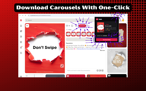 Pinterest Video Downloader - Download Videos, Images, GIFs & Carousels :: Download high-quality videos, images, and carousels directly from Pinterest in just one click. Lightweight and ad-free.