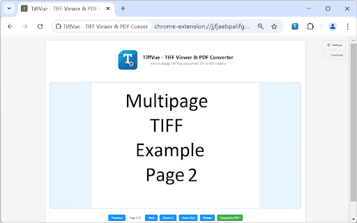 TiffVue - TIFF Viewer & PDF Converter :: View and convert TIFF files