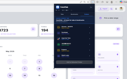 FetchTab - Al brain for tabs & bookmarks :: FetchTab is an AI-powered browser extension that helps you organize, find, and manage your tabs and bookmarks with ease.