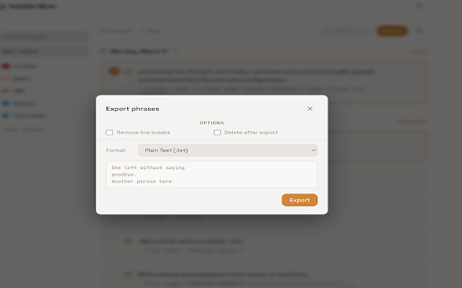 Subtitle Miner :: Subtitle Miner helps you capture and organize subtitles from videos across different streaming platforms.
Mine phrases while…