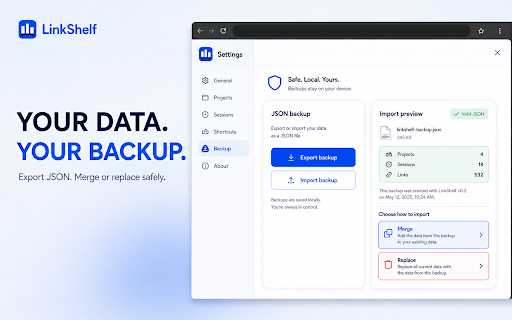 LinkShelf :: Park tabs, organize useful links, and return to them at the right time.