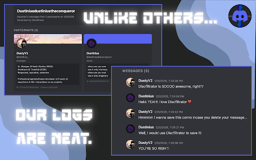 Discfiltrator - Discord Chat Exporter :: Export Discord conversations from DMs, group chats, and channels