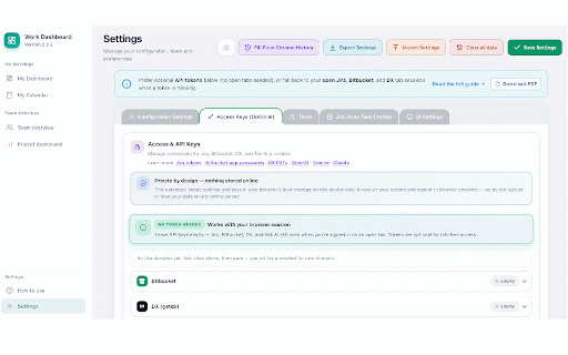 Jira & Bitbucket - Worklog Dashboard :: Track Jira Working hours, Bitbucket PRs & DX metrics. inbuild AI features to ask questions. Calendar, team & API keys.