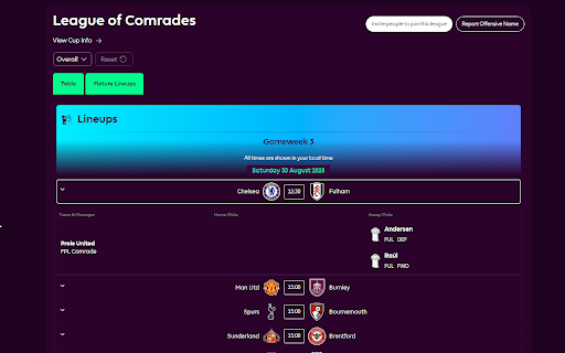 FPL Comrade :: Updated for the 25/26 season! Enhances your FPL experience. Seize the means of points production!