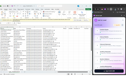 List-to-Lead: AI B2B Lead Extractor :: Instantly extract verified emails, phone numbers, and leads from any website, image, or document using AI.