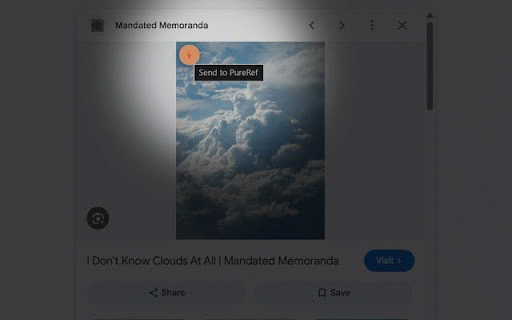PureDrop :: Alt+Click, right-click, or grab a whole page of images and send them straight into PureRef.