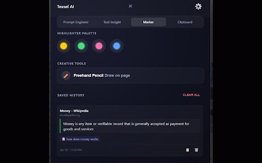 Texsel AI :: Elevate your writing with Texsel AI - The ultimate prompt engineering and text insight tool.