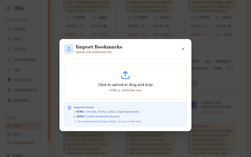 PIA - Personal Intelligence Assistant :: Your personal AI-powered bookmark dashboard - beautiful startup page with smart organization