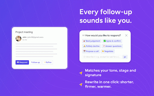 Re:vive — AI Email Follow-ups :: AI follow-ups, replies & draft polish for Gmail — with your own Claude or ChatGPT. No API keys, nothing leaves your browser.