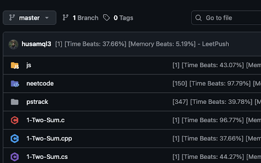 LeetPush :: Effortlessly capture and push LeetCode solutions to your GitHub repository