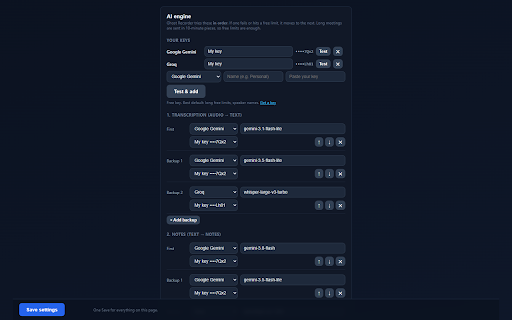 Ghost Recorder :: One-click AI meeting notes on any platform. Local recording, speaker transcripts, summaries, action items. Bring your own AI key.