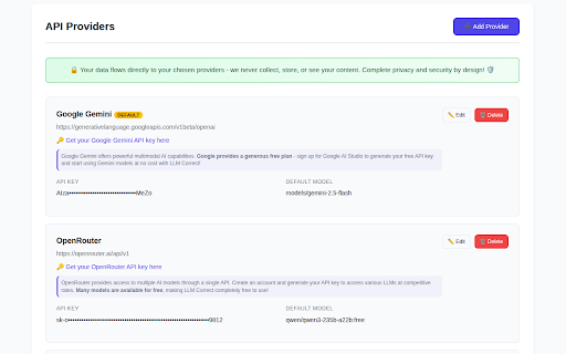 LLM Correct Extension :: AI-powered text generation and correction extension with voice input