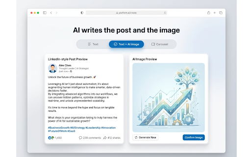 AI LinkedIn Post Generator & Scheduler :: AI LinkedIn post generator & scheduler. Write posts, auto-schedule publishing, generate comments, and learn your voice.