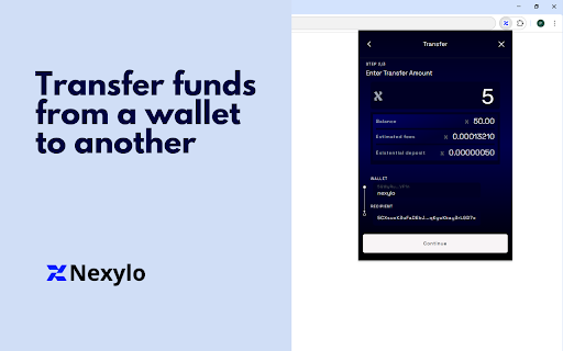 Nexylo Wallet :: Nexylo wallet extension is a web wallet for the Nexylo network.