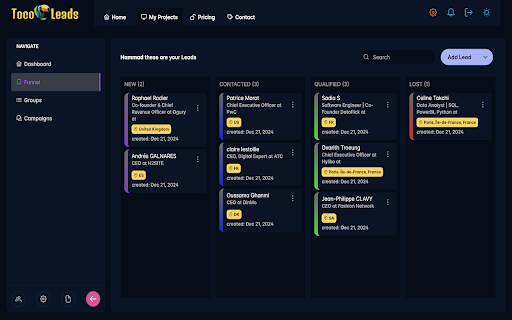 Tocoleads - Prospect from anywhere :: Collect leads from multiple sources for Tocoleads