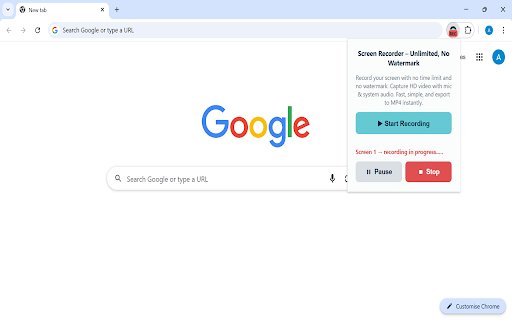 Screen Recorder – Unlimited, No Watermark :: Record your screen with no time limit and no watermark. Capture HD video with mic & system audio, export to MP4 instantly.