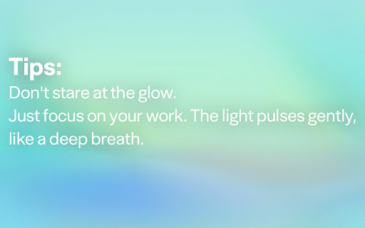 BreathingBrowser Standard :: A mindfulness extension that uses visual breathing rhythms to help you regain focus and relax.