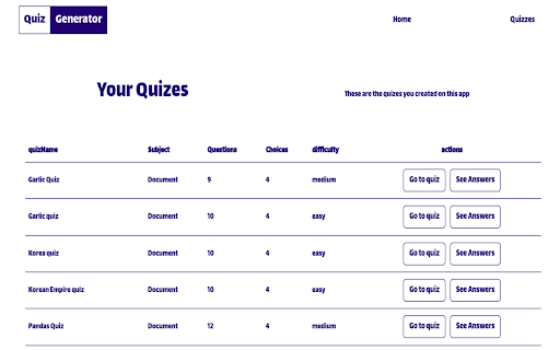 Quiz Generator :: Turn the page you're reading into a quiz — multiple choice, true/false, open answer, and more.