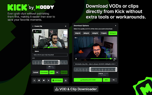 Kick by Moody | Upgrade Your Kick :: The features Kick should've launched on day one.