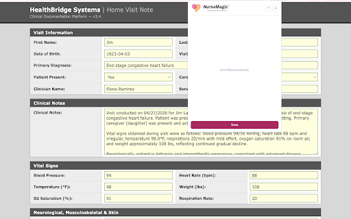 NurseMagic™ :: Securely fill healthcare forms with patient data from NurseMagic™.