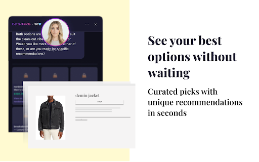 BetterFinds: AI Shopping & Gift Finder :: AI shopping assistant that finds gifts and products through conversation. Get personalized recommendations in seconds.