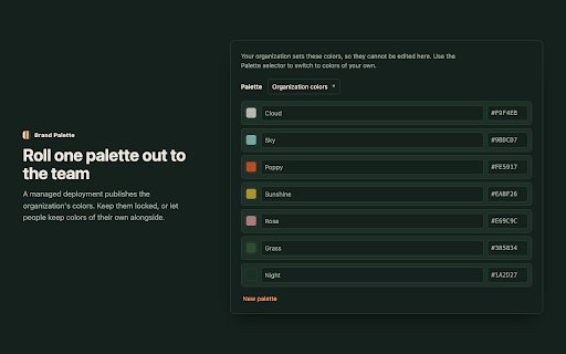 Custom Color Palette for Google Workspace Docs, Sheets & Slides :: Adds your company brand colors directly into the native color pickers in Google Docs, Sheets, and Slides.