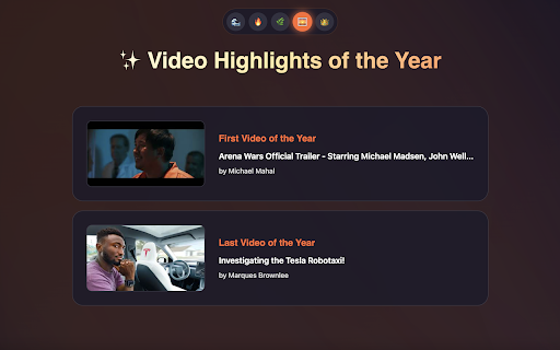 YouTube Wrapped :: Generate your personal YouTube Wrapped from your watch history