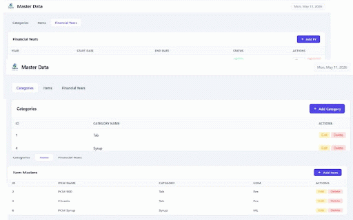 Inventory Management Pro :: Full Premium Inventory System with Master, Transactions & Reports