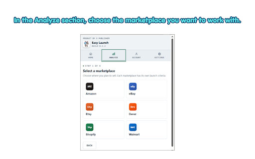 Easy Launch :: Helps eCommerce sellers analyze products and make smarter launch decisions across major marketplaces.