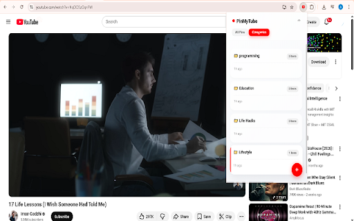 PinMyTube :: Pin timestamps on YouTube videos, add notes, and revisit them anytime.