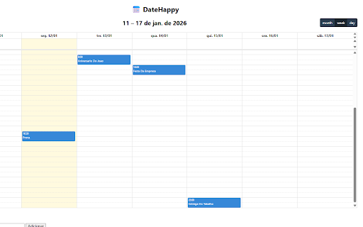 DateHappy :: Transforme datas em celebrações! Um calendário visual que usa GIFs e animações para tornar seus lembretes mais humanos e divertidos.
