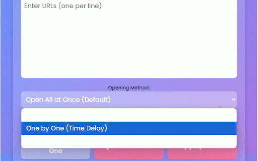 Bulk URL Opener :: Open multiple URLs at once, one by one, or with a delay.
