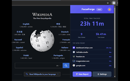 FocusForge :: AI-powered doomscroll blocker that coaches you to build better habits. Stop wasting time, start achieving goals.