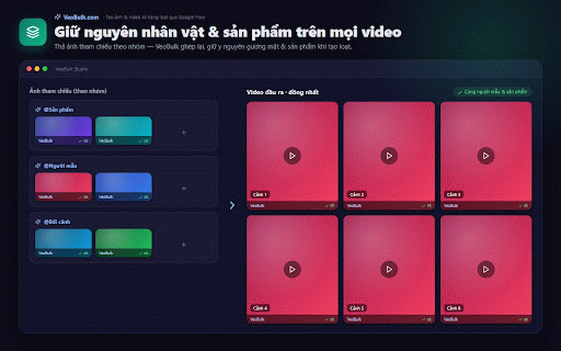 VeoBulk - Tạo ảnh và video AI hàng loạt qua :: Công cụ tạo ảnh và video AI hàng loạt qua Google Flow