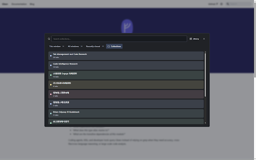 LeoTabs — Tab Manager & Switcher :: Find open pages, put work away, and resume only what you need. Local collections, groups, notes and portable exports.