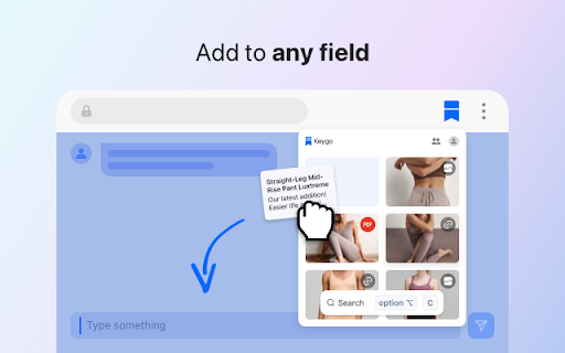 Keygo: Canned Responses, Quick Reply :: Streamline with canned responses. Send saved content across your phone, keyboard, and extension.