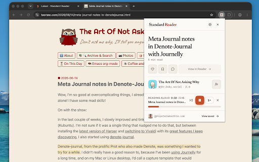 Standard Reader :: Save articles and follow publications on the standard.site network.