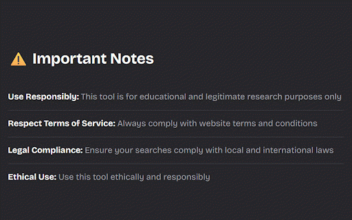 Google Dorks - Made Easy :: Make Google dorking accessible to everyone with an easy-to-use interface for advanced search operators