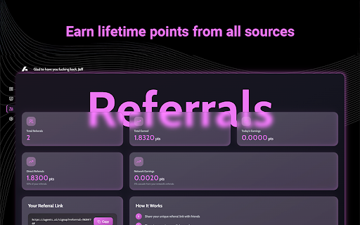AgentsAI: Browse-2-Earn :: Earn points while browsing the web